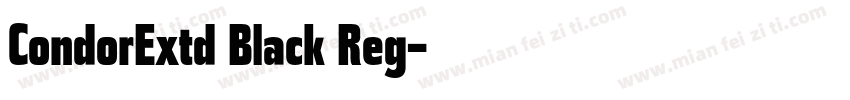 CondorExtd Black Reg字体转换